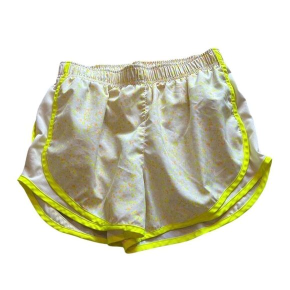 Nike Women's Dri-Fit Tempo Running Shorts Yellow Speckled Size S - Picture 1 of 4
